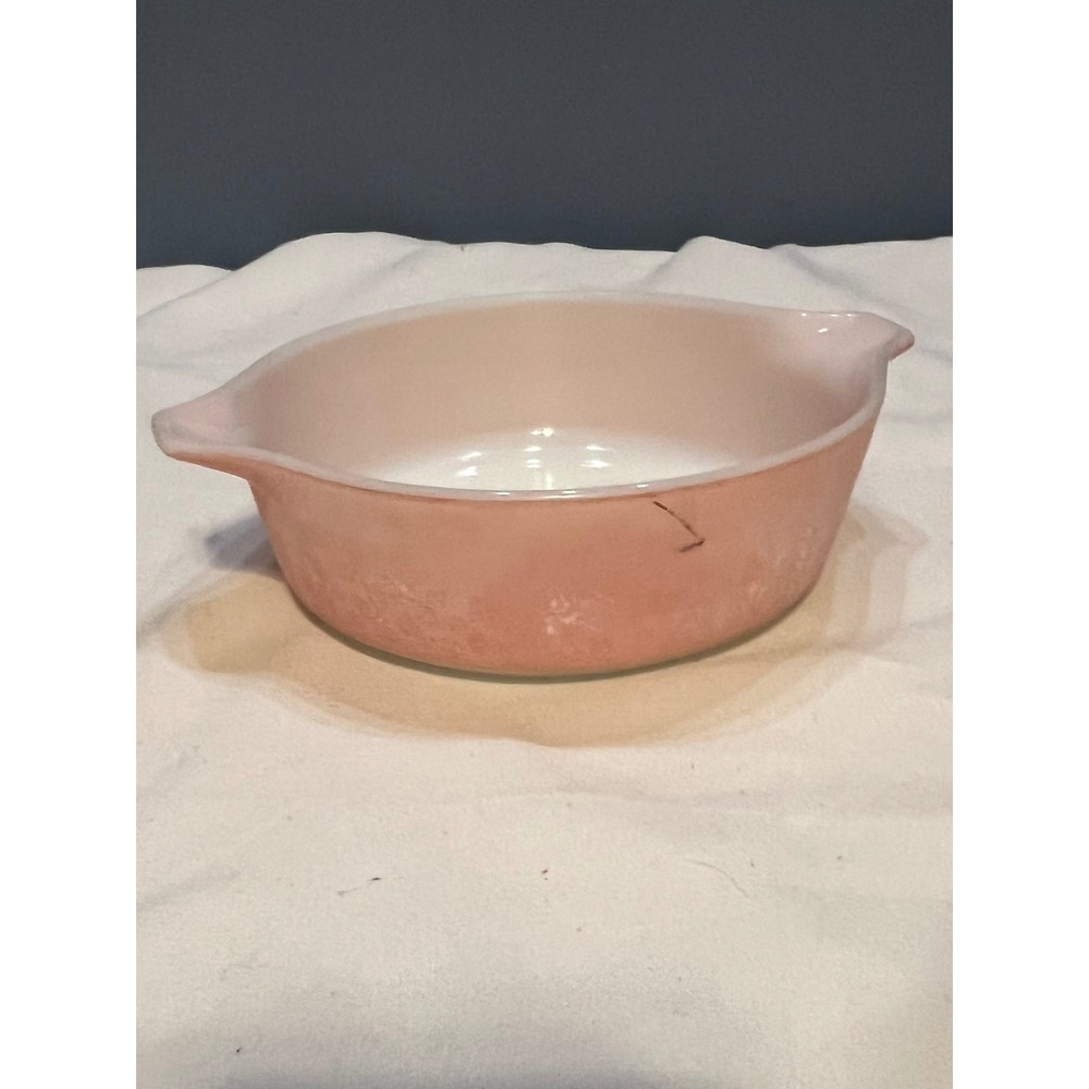 Vintage Pyrex Pink Daisy Cinderella Casserole Dish 011 1 Pint